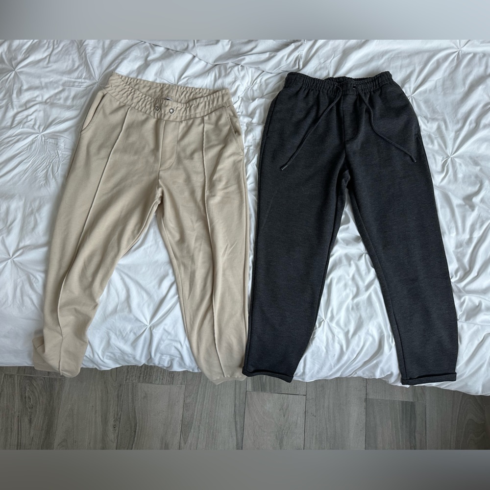 SELLING MY ENTIRE CLOSET #4: Zara pants beige and dark gray